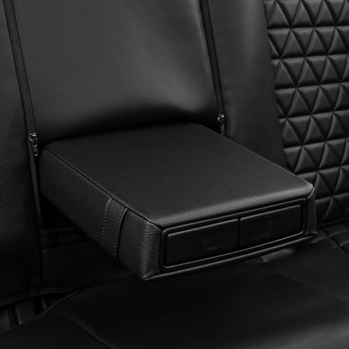 CAR PASS Bling Back Seat Cover, Waterproof Leather Bench Rear Seat Cover Shining Diamond Truck Glitter Crystal Sparkly Rhinestone Universal Fit Armrest Automotive Kid Women Girl, Black Diamond - color: Black Rear, size: Rear Seats