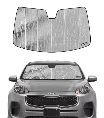 Pigenius Windshield Sunshade for Kia Sportage 2017-2022, Reversible Silver/Black - size: for Kia Sportage 2017-2022