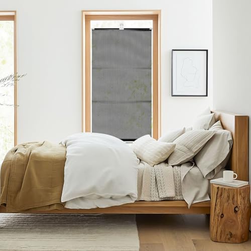 PATKAW (1 Pcs) Window Blinds, Blackout Shades No Drill, Suction Cup Temporary Roller Blind, Light Blocking Window Cover for Bedroom, Office, Nursery, Home Privacy, Travel, Rv and Car - size: 125.00X40.00X1.00CM