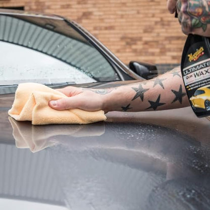 Meguiar's Supreme Shine Microfiber Towels for Cars,Absorbent Ultra-Plush Car Microfiber Towel Set for Effectively Removing Car Care Products Without Leaving Swirls,3 Count (Pack of 12) - size: 3 Microfiber Towels (Pack of 12)