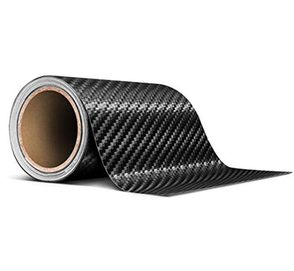 3M 1080 Black Carbon Fiber Vinyl Detailing Wrap Pinstriping Tape 20ft Roll (4 Inch x 20ft roll) - size: 4" x 20ft roll