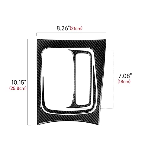 Car Gear Shift Panel Decals for 2015-2023 Chrysler 300 / 300C / 300S / Limited/Touring Accessories Carbon Fiber Interior Stickers - color: Gear Shift Frame