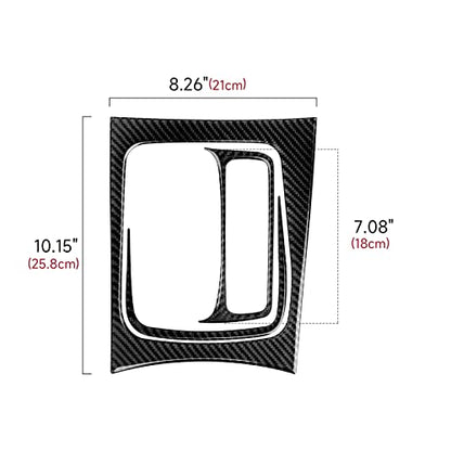 Car Gear Shift Panel Decals for 2015-2023 Chrysler 300 / 300C / 300S / Limited/Touring Accessories Carbon Fiber Interior Stickers - color: Gear Shift Frame