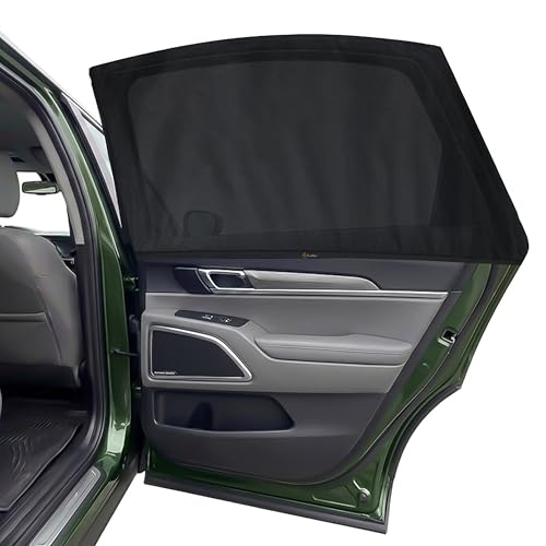 EcoNour Custom Fit Car Window Screens for Kia Telluride 2020–2025 | Rear Side Mesh Sun Shade Cover for Baby Privacy & Blackout Camping Protection | Breathable Car Window Accessories - size: Fit for Kia Telluride 2020–2025