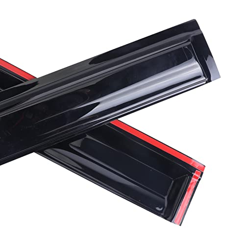 Tape-On Window Visors Deflectors Rain Guards 4 Piece Set ‎Compatible with 2012-2015 Honda Civic Sedan 94462 - size: 2012-2015 Honda Civic
