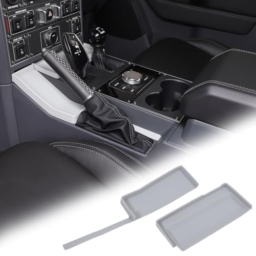 Center Console Gear Shift Front Organizer and HandBrake Storage Box Compatible with INEOS Grenadier 2020-2025 Center Console Organizer Insert Tray Interior Accessories (Gray) - color: Gray