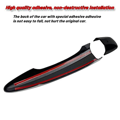 Trim Fit Door Handle Covers for Nissan Sentra 2020-2022, Altima 2019-2022 & Rogue 2021-2022 (Black) - color: Black