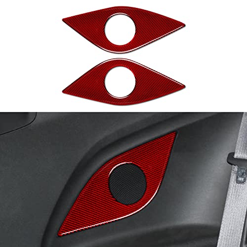 Car Sticker Decal Carbon Fiber Interior Trim Cover for Chevrolet Camaro ZL1 2016 2017 2018 2019 2020 2021 2022 2023 Accessories （Rear Door Audio Speaker） - color: Rear Door Audio Speaker
