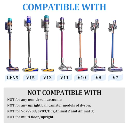 Dryer Vent Lint Removal Tool Vacuum Attachments Hose for Dyson GEN 5 V15 V12 V11 V10 V8 V7 Detect Outsize Slim Absolute Cyclone Vacuum Cleaner Dryer Cleaner Kit Nozzle Crevice Flexible Hose - style: Dryer Hose Gray