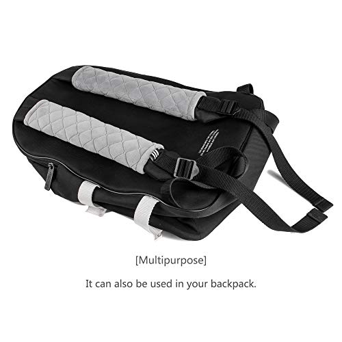 Amooca Soft Automotive Seat Belt Cover Seatbelt Shoulder Pad Neck Protector Cushions Universal Fit SUV Trucks Backpack 2 PCS Light Grey 10.2in - color: Light Grey, size: 10.2in-2pc