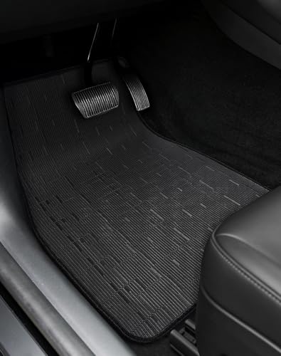 Ultra Durable Car Floor Mats, Premium PVC Coil All-Weather Automotive Floor Mats, Universal Fit with Anti-Slip Nibbs Backing, Waterproof | Wear Resistant | Flame Retardant, Black 4PCS - color: Black