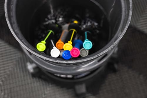 Detail Factory - Wheel Brush Kit with Interchangeable Microfiber Covers - Ultra-Soft Cleaning, Washing and Detailing Wheels, Tires, and Rims - Black Ice - color: Black Ice