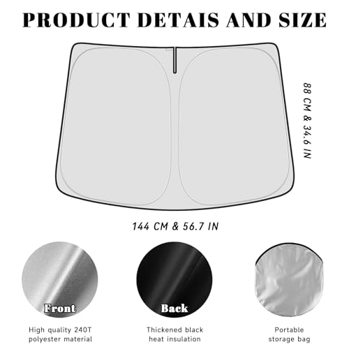 Car Windshield Sun Shade for Honda 2006-2011 Civic Accessories (OEM Design) Reflective Foldable Heat Insulation Sunshade for Ultimate Protection - size: for Honda 2006-2011 Civic