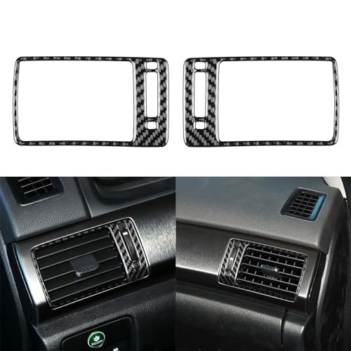 NVCNX Real Premium Carbon Fiber Compatible with Honda 9th Gen Accord 2013 2014 2015 2016 2017 SE LX Sport EX EX-L Touring Hybrid Accessories Car Dash Sides Air Vent Cover Interior Trim Black - color: Dash Sides Air Vent
