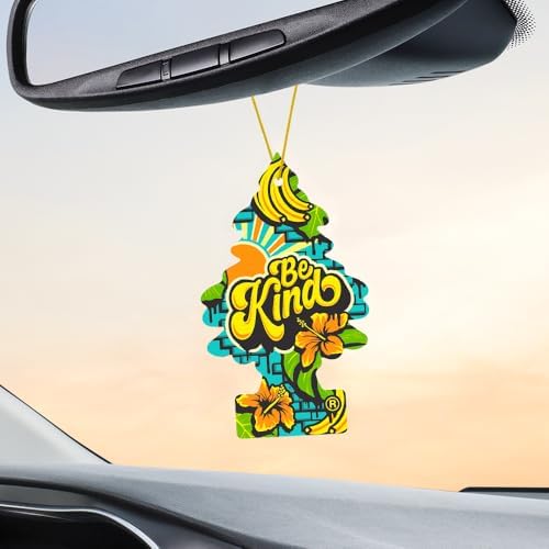 LITTLE TREES Car Air Freshener | Hanging Tree Provides Long Lasting Scent for Auto and Home | 24 Air Fresheners |Be Kind - color: Be Kind