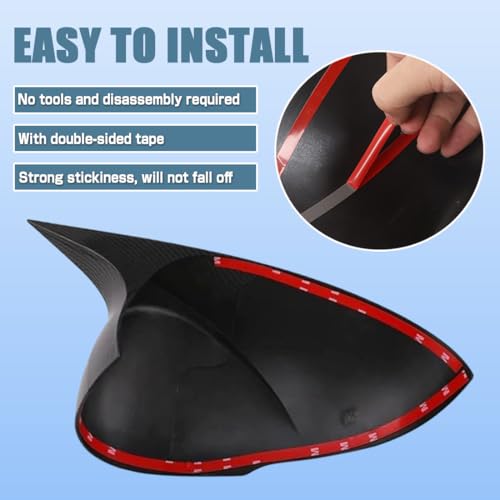 XITER 2pcs Rear View Side Mirror Cover Side Mirror Cap for Dodge Charger 2006 2007 2008 2009 2010,Glossy Black - color: Glossy Black