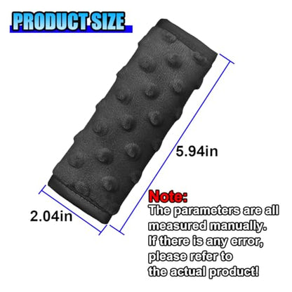 2PCS Car Seat Belt Covers for Kids - Soft Seat Belt Shoulder Strap Cover Harness Pad for Comfortable Driving - Universal Car Seatbelt Cushion Pad with Dotted Design Protect Shoulder & Neck (Black) - color: Black