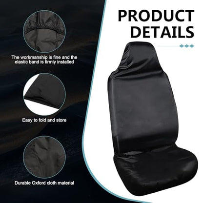 2PCS Car Seat Cover Protector, Waterproof Stain Resistant Front Seat Protective Cover, Washable Oxford Seats Protectors for Gym Workout, Running, Beach and Hiking,Fit for Cars, SUVs, Trucks - size: 2 PCS