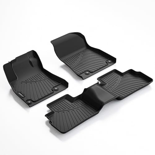 All Weather Floor Mats Fit for Nissan Sentra 2020-2025 TPE Liners Sentra Accessories Set All Season Guard Odorless Anti-Slip Floor Mats Black - size: 2) sentra|2020-2025|floor mats