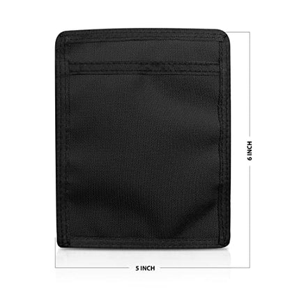 ASA TECHMED Nurse Pocket Organizer, Nylon 5 Pocket Nurse Scrub Organizer, 6 Inch x 5 inch, Black - color: Black