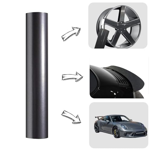 Car Wrap for Body Protection Scratch Resistance Air Release Technology 1.5 X 5FT Charcoal Grey Vinyl Wrap - color: Charcoal Grey, size: 1.5*5FT