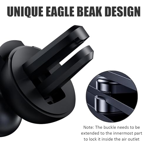 Car Air Vent Phone Holder, Auto-LockGravity Mechanical Car Phone Mount, Anti-shake Anti-slip Smartphone Navigation Mount, Universal for Most Vehicles (Black)
