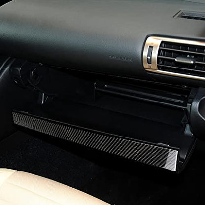 NVCNX Car Dashboard Co-Pilot Dash Cover Decal Compatible with Lexus IS250 2014 2015 / IS200t 2016 2017 / IS300 2016-2020 / IS350 2014-2020 Carbon Fiber Interior Trim Accessories Black - color: Co-pilot Dashboard Panel