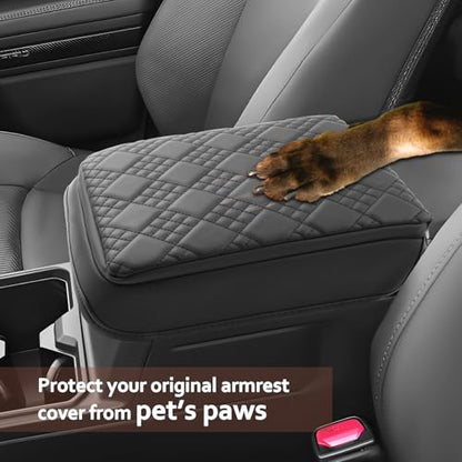 SKTU 2025 2026 4Runner Armrest Cover for 2025 2026 Toyota 4Runner Center Console Cover Toyota 4Runner 2025 2026 Accessories 2025 2026 4Runner Soft Center Console Cushion-Durable - color: for 2025 2026 4Runner Black-A