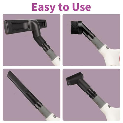 6Pcs For Shop Vac Attachments and Shark Vacuum Attachments Replacement Soft Horsehair Shark Hard Floor Attachment with Vacuum Brush Attachment and Vacuum Hose Adapter - style: 6-Pack
