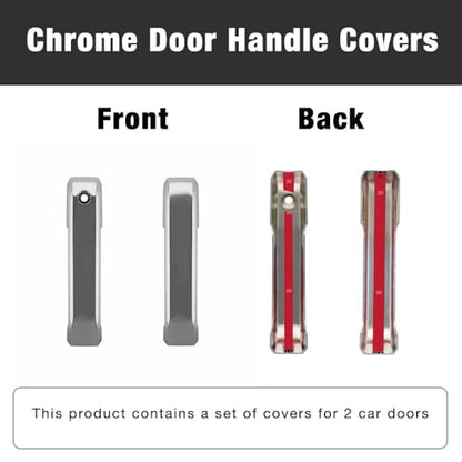 SEGADEN Chrome Plated Door Handle Cover Compatible with 2015-2017 Ford F-150 F150 (2 Doors No Passenger Keyhole No Smart Hole) XG7725