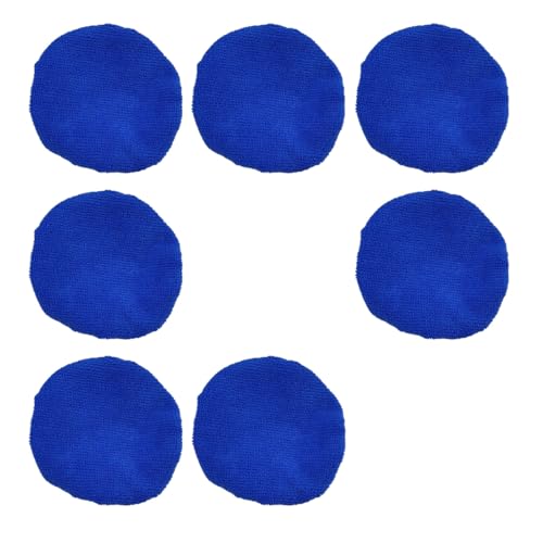 LAINLOY 7 Pack Microfiber Cloths, Replaceable Car Inside Windshield Cleaning Tool Bonnet, Reusable Window Washing Pads Cover Kit, Car Interior Glass Cleaner Towel Fit 5"
