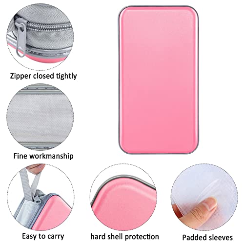 Siveit CD Case, DVD Case Holder 96 Capacity Hard Plastic CD DVD Disc Cases Storage Binder Wallet for Car Home Office Travel (Light Pink) - color: Light Pink