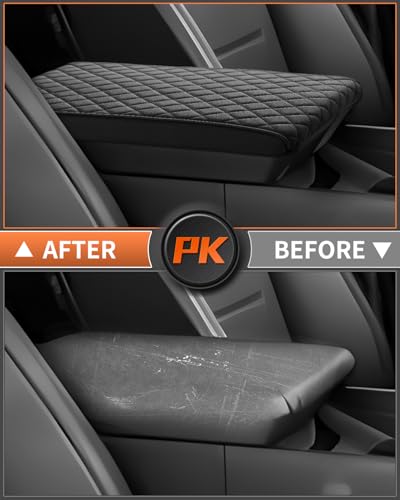 Shademax Custom for 2024 2025 2026 Hyundai Santa Fe Center Console Cover Armrest Cover Santa Fe Hybrid Accessories Arm Rest Cushion Pad Leather Middle Console Cover Armrest Seat Box Protector - size: Size for Hyundai Santa Fe 2024-2026