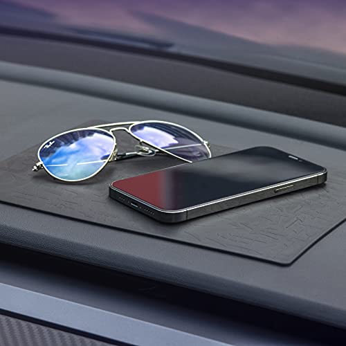 Car Dashboard Non Slip Mat, JIMISHA Anti Slip Gel Pad, Anti Slide Sticky Dash Pad for Radar Detector, Cell Phone, Keys, Glass, Mirrors, Metal, GPS, Coins (1 Pack)