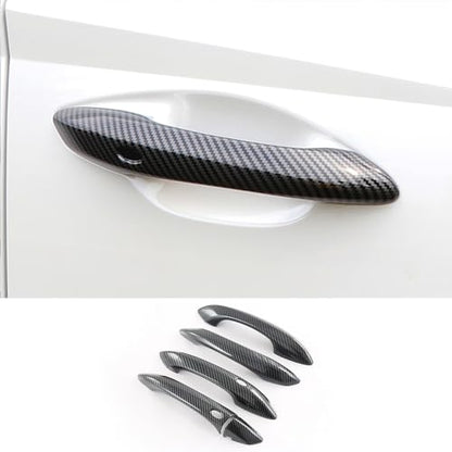 Auto Parts Fit for Hyundai Tucson 2026 2025 2024 2023 2022Exterior Door Handle Cover Trims with Smart Keyhol (Carbon Fiber Pattern) ABS 5PCS - color: Carbon Fiber Pattern