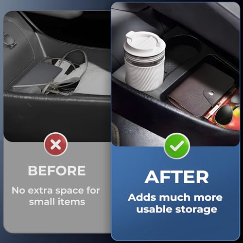 Center Console Organizer Lower Tray for Toyota Prius 30 2015 2014 2013 2012 (Not Fit Prius V), Durable ABS Plastic Under Center Console Storage Box Interior Accessories for 2012-2015 Prius - style: 9) Fits for 2012-2015 Prius 30