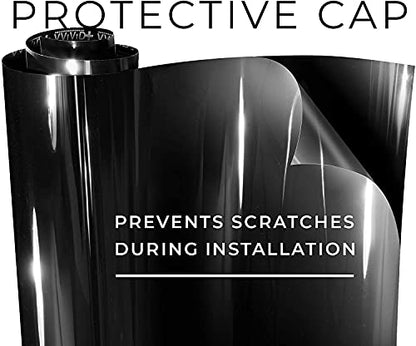 VViViD+ Ultra Gloss Premium Vinyl Car Wrap Film (6ft x 5ft, Gloss Piano Black) - color: Gloss Piano Black, size: 6ft x 5ft