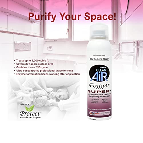 DWD2 Clean Air Odor Removal Fogger Super Plus – Enzyme-Based Interior Odor Control for Cars, Homes & Enclosed Spaces, Plant-Based, Non-Toxic, Powerful Formula for Air Freshening