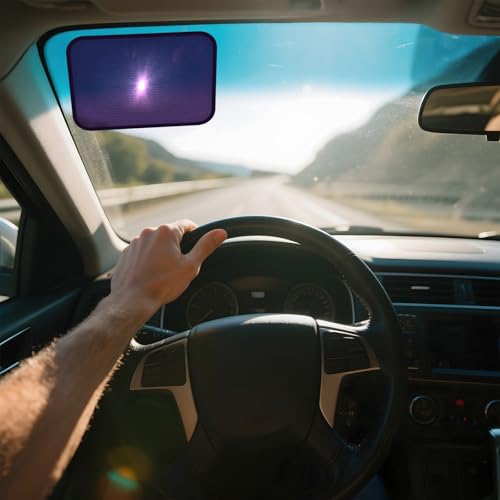 ZATOOTO Static Cling Car Window Shades (2 Pack, 9.84 * 7 in) Expandable Sun Shade Side Window Sun Blocker Car Windshield Sunshade｜Reinforced Frame｜Anti-Glare｜Static Cling｜ - size: 2 Pack (9.84 x 7 in)