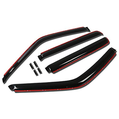 Auto Dynasty Rain Guards in-Channel Compatible with 1992-2000 Chevy GMC C/K Suburban Tahoe Yukon, Acrylic 4pcs Window Visor Deflector