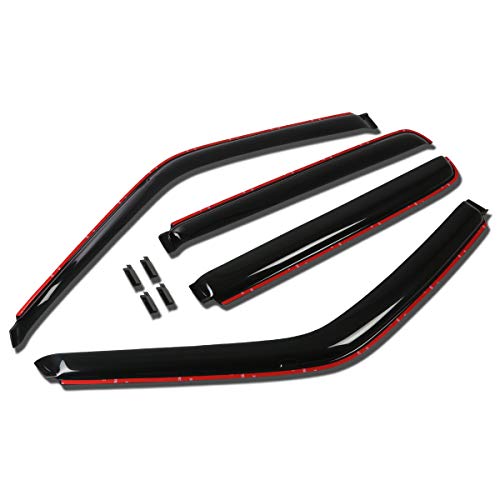 Auto Dynasty Rain Guards in-Channel Compatible with 1992-2000 Chevy GMC C/K Suburban Tahoe Yukon, Acrylic 4pcs Window Visor Deflector
