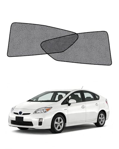 Car Window Shade for Prius Hatchback-No Prius C& V 2010-2015,2 Pack UV & Glare Protection, Breathable Privacy, Insect & Bug Blocker Magnetic Mesh Side Rear Sun Shades for Baby Camping, Napping Travel - size: 2PC for Toyota Prius Hatchback(2010-2015)