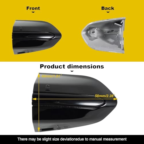 Car Exterior Door Handle Key Hole Trim Cover CapCompatible With Ford Fusion 2013 2014 2015 2016 2017 2018 2019 2020 DS7Z 54218A15-DC Door Handle Accessories Lock Cap Blue Without Electroplating