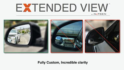 Blind Spot Mirrors- Compatible with BMW X6 Extended View X6 Series - 2 Piece Set (Left & Right) - size: X6 Series