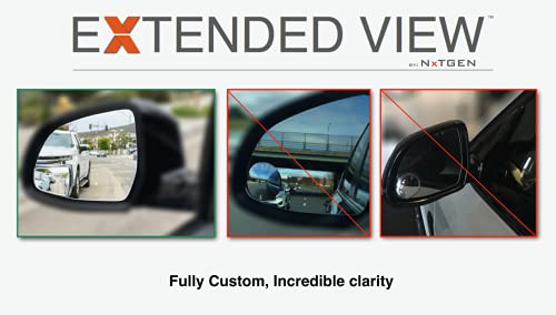 Blind Spot Mirrors- Compatible with BMW X4 Extended View, X4 Series - 2 Piece Set (Left & Right) - size: X4 Series
