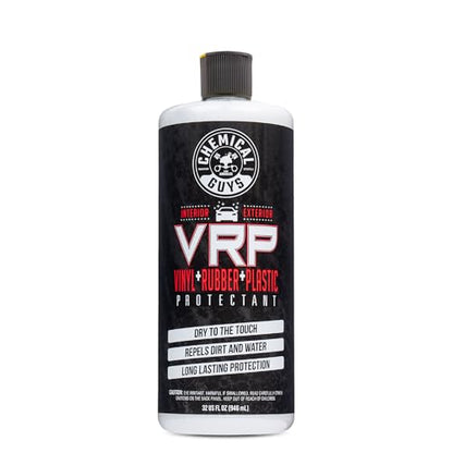 Chemical Guys VRP Vinyl, Rubber, and Plastic Dressing - Tire Dressing, Non-Greasy, Dry-to-the-Touch Shine for Tires, Trim, and More, Safe for Cars, Trucks, SUVs, RVs & More - 32 oz - size: 32 Fl Oz (Pack of 1)