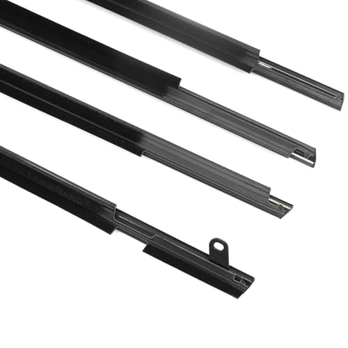 MotorFansClub 4PCS Window Sealing Weatherstrip Fit for Venza 2009 2010 2011 2012 2013 2014 2015 2016 Sealing Strip Door Outside Trim, Chrome