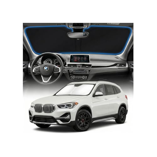 for BMW X1 E84 Sun Shade Windshield Cover - Custom Fit X1 E84 Accessories 2016-2024 2025 Sunshade Foldable UV Protection & Heat Shield Sun Visor Accessories - size: For BMW X1 E84 2016-2025