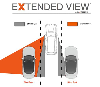 Blind Spot Mirrors- Compatible with BMW X5 Extended View - 2 Piece Set (Left & Right) - size: X5 Series