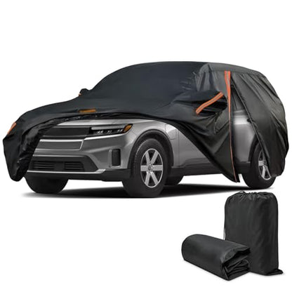 Car Cover for Honda Prologue 2023-2026 and for Lincoln Nautilus 2018-2026 and for Lincoln Aviator 2003-2026, Sun Rain UV Snow Dust Protection, Custom Fit with Driver Door Zipper & Reflective Strips